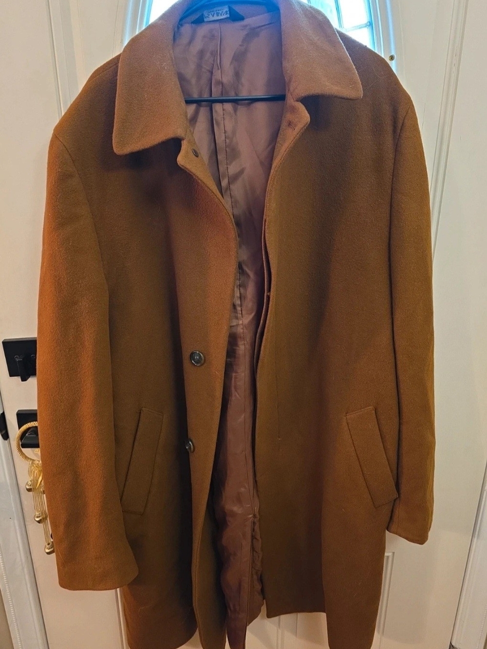Jos. A. Bank Men's Camel Brown Wool Pea Coat